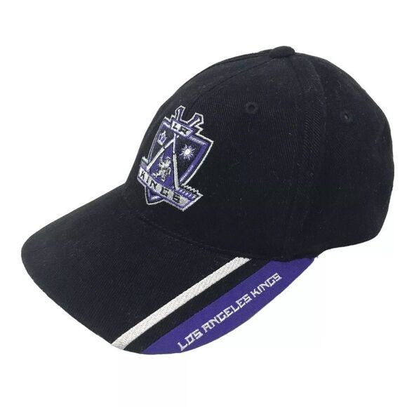 Vintage Bauer Sports Specialties NHL Los Angeles Kings Strapback Hat Cap Black - Picture 10 of 10